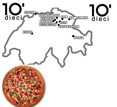 www.pizzakurier.ch  Dieci Pizza-Kurier, 4055
Basel.