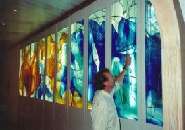 Fritz J. Dold Zrich: Glasmaler GlasmalereiGlasbild Glasbilder Glasskulpturen GlaskunstGlasatelier 