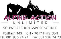 www.alpineaction.ch: Alpine Action Unlimited, Schweizer Bergsportschule               7017 Flims 
Dorf