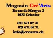 Magasin Cr'Arts ,  1023 Crissier