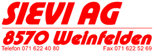 www.sievi.ch            Sievi AG, 8570 Weinfelden.
