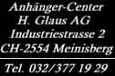 Anhnger Center H. Glaus AG, 2554 Meinisberg
