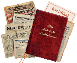 Die Original-Zeitung zu jedem Geburtstag 1900-2005