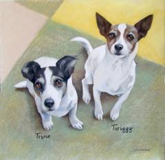 Hundeportraits und Tiermalerei von Olga David