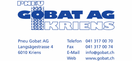 www.gobat.ch: Pneu Gobat AG     6010 Kriens