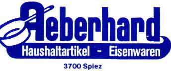 Aeberhard Ulrich (-Schffer), 3700 Spiez.
Eisenwaren Werkzeuge Elektrowerkzeuge