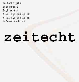 www.zeitecht.ch  Zeitecht GmbH, 8048 Zrich.