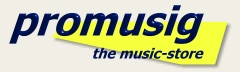 www.promusig.ch Das Schweizer Musikgeschft bietet in einem Warenkorbsystem neben Instrumenten mit 
Spezialisierung auf E-Gitarre Bass Keyboards und Drums auch Software