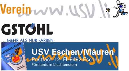 www.usv.li  Fussballclub USV Eschen-Mauren, 9492
Eschen.
