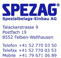 www.spezag.ch: Spezag, Spezialbelags-Einbau AG     8552 Felben-Wellhausen