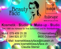 Kosmetikinstitut, Beauty Face Kosmetik Studio - Make-up Studio - Solarstudio Claudia Gubler-Steiner, 
CH-8117