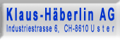 www.klaus-haeberlin.ch               Klaus-Hberlin AG, 8610 Uster.