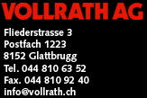 www.vollrath.ch  Vollrath AG, 8152 Glattbrugg.