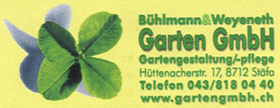 www.gartengmbh.ch  Bhlmann &amp; Weyeneth GartenGmbH, 8712 Stfa.