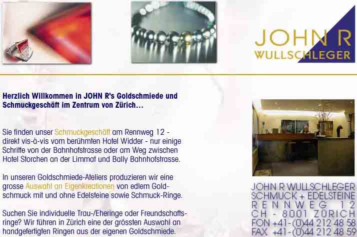 www.john-r.ch  John R. Wullschleger, 8001 Zrich. 