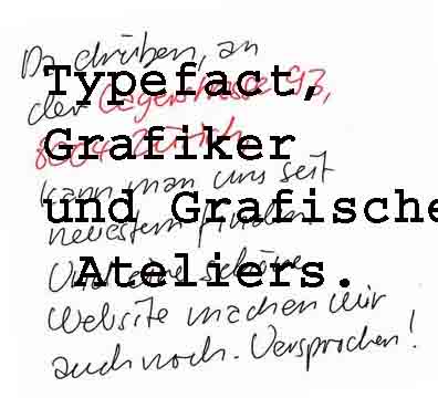 www.typefact.ch  Typefact, 8002 Zrich.