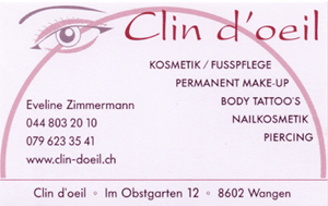 www.clin-doeil.ch  Clin d'oeil, 8426 Lufingen.