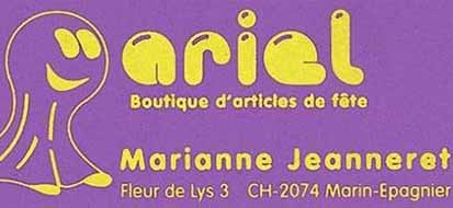 Marianne   Jeanneret (Ariel)  ,  2074
Marin-Epagnier, Boutique d'articles de ftes 