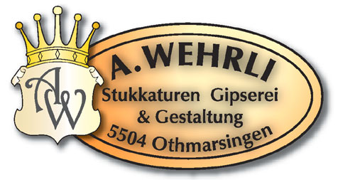 www.wehrli-gips.ch  Adrian Wehrli Stukkaturen,
Gipserei und Gestaltung, 5504 Othmarsingen.