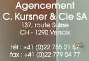 Agencement C. Kursner & Cie SA,  1290 Versoix,
salles de bains