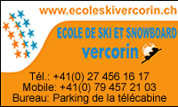 www.ecoleskivercorin.ch: Ecole de ski et snowboard, 3967 Vercorin.