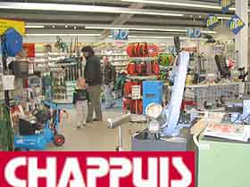 Chappuis AG, 6130 Willisau. Werkzeuge   
Elektroartikel    Landwirtschaft    Forst   
Arbeitsschutz    Drahtwaren Ersatzteillager