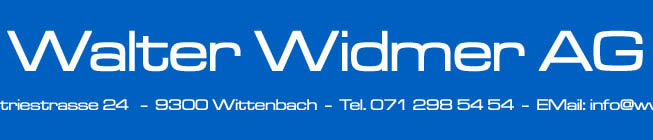 www.ww-ag.ch: Widmer Walter AG            9302 Kronbhl