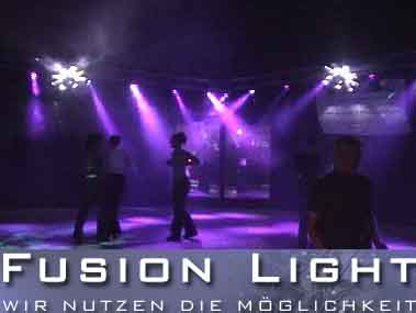 Fusion Light Frey, 5301 Siggenthal Station.
Lichteffekte   Marken: Martin  Futurelight  Griven
 eurolite  Robe 