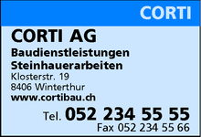 www.cortibau.ch: CORTI Total Services AG, 8406 Winterthur.