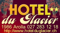 www.hotelduglacier.ch, Htel du Glacier, 1986 Arolla