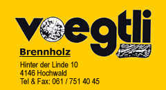 www.voegtli-brennholz.ch: Voegtli Roland (-Hnggi)           4146 Hochwald